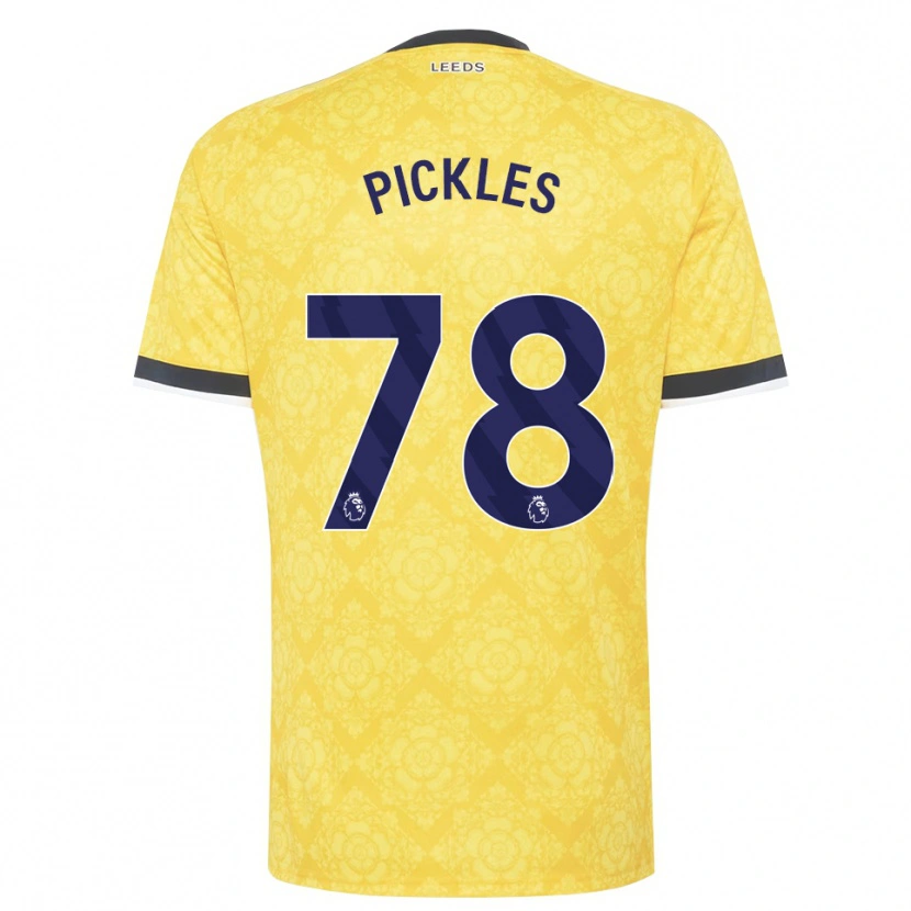 Danxen Criança Camisola Ollie Pickles #78 Amarelo Branco Preto Alternativa 2026/27 Camisa Brasil