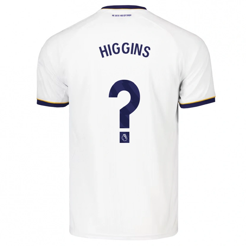 Danxen Criança Camisola Liam Higgins #0 Midnightblue Branco Amarelo Alternativa 2026/27 Camisa Brasil