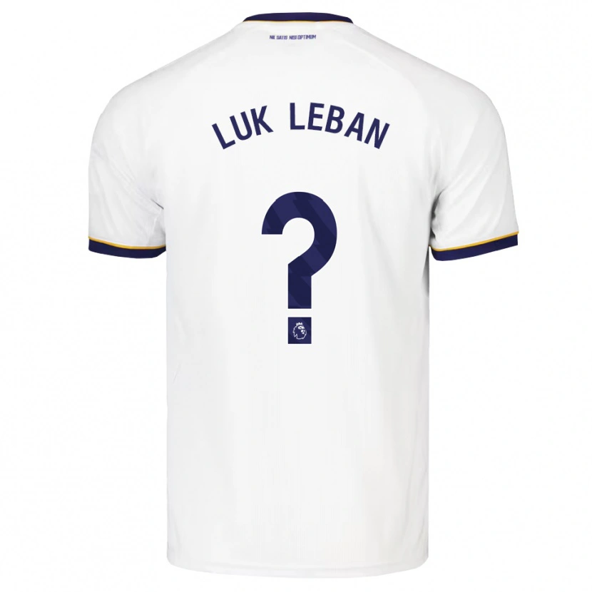 Danxen Criança Camisola Zan Luk Leban #0 Midnightblue Branco Amarelo Alternativa 2026/27 Camisa Brasil