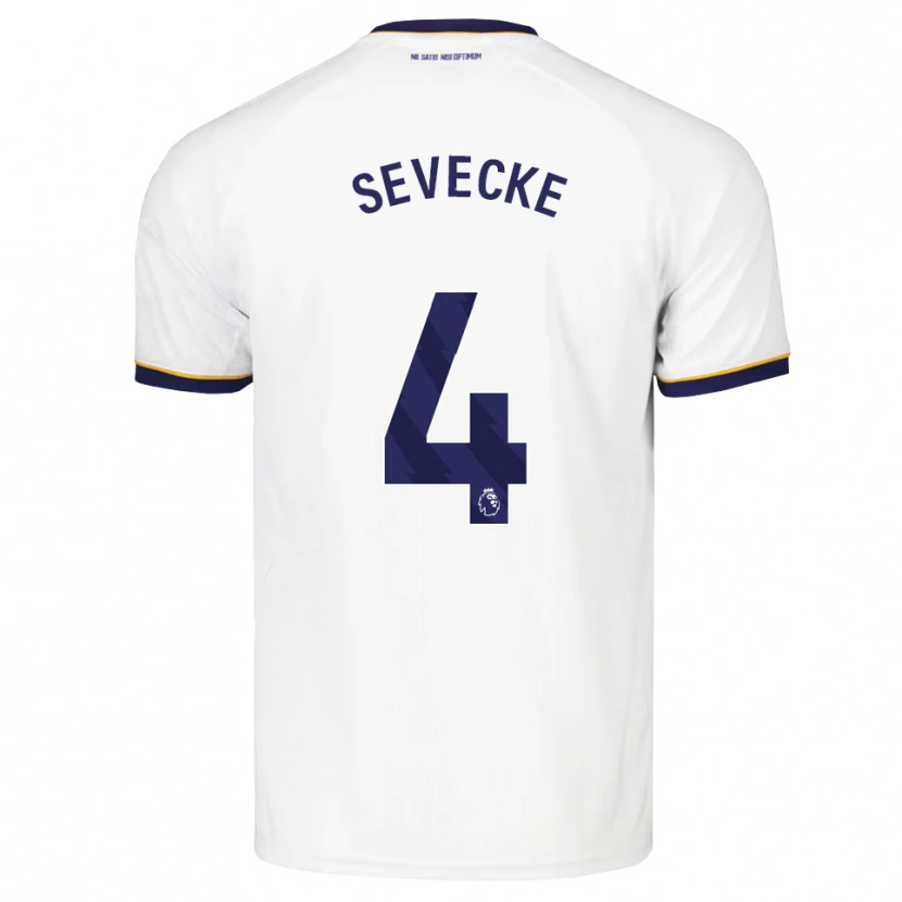 Danxen Criança Camisola Rikke Sevecke #4 Midnightblue Branco Amarelo Alternativa 2026/27 Camisa Brasil