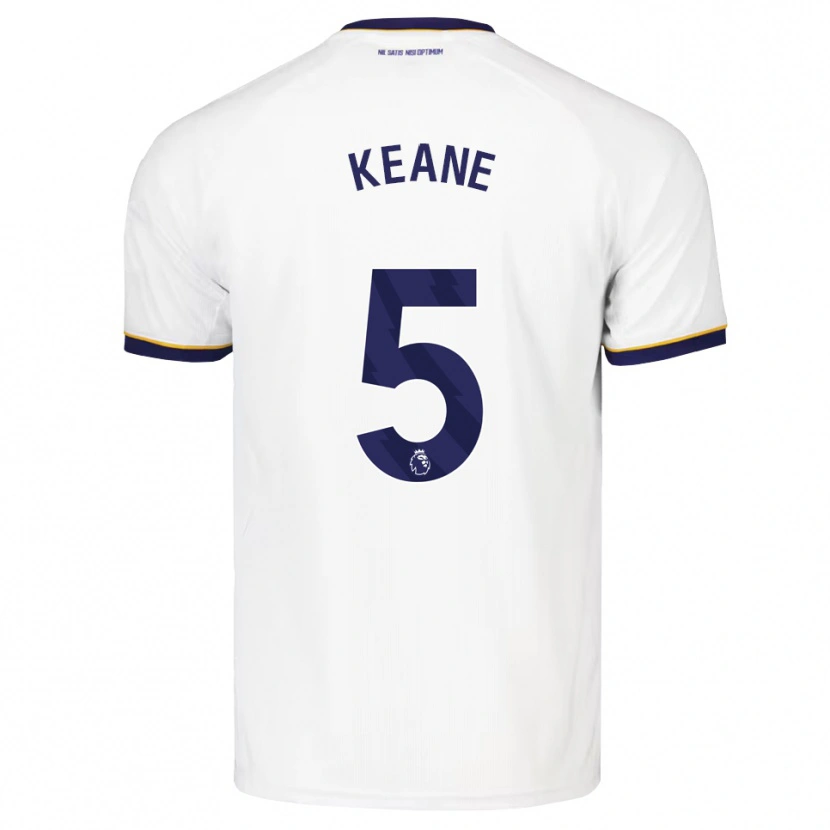 Danxen Criança Camisola Michael Keane #5 Midnightblue Branco Amarelo Alternativa 2026/27 Camisa Brasil