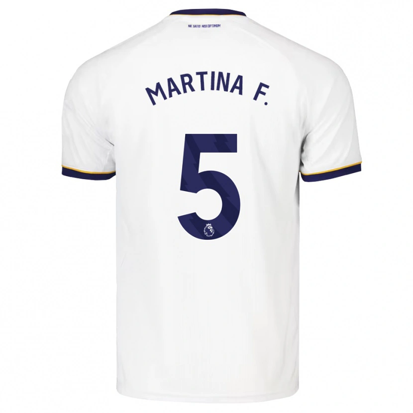 Danxen Criança Camisola Martina Fernández #5 Midnightblue Branco Amarelo Alternativa 2026/27 Camisa Brasil