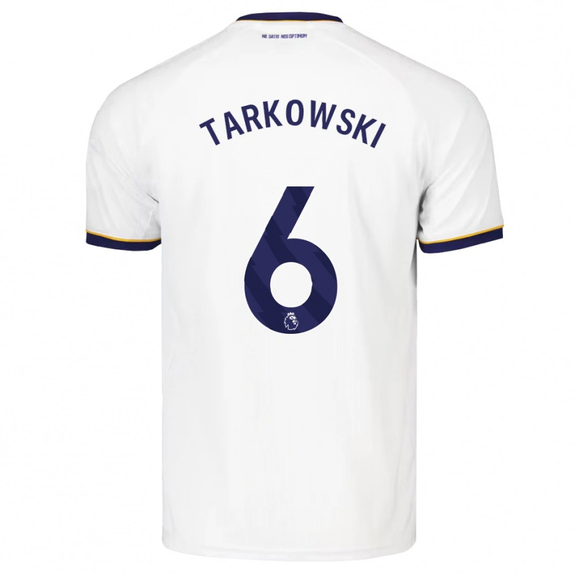 Danxen Criança Camisola James Tarkowski #6 Midnightblue Branco Amarelo Alternativa 2026/27 Camisa Brasil