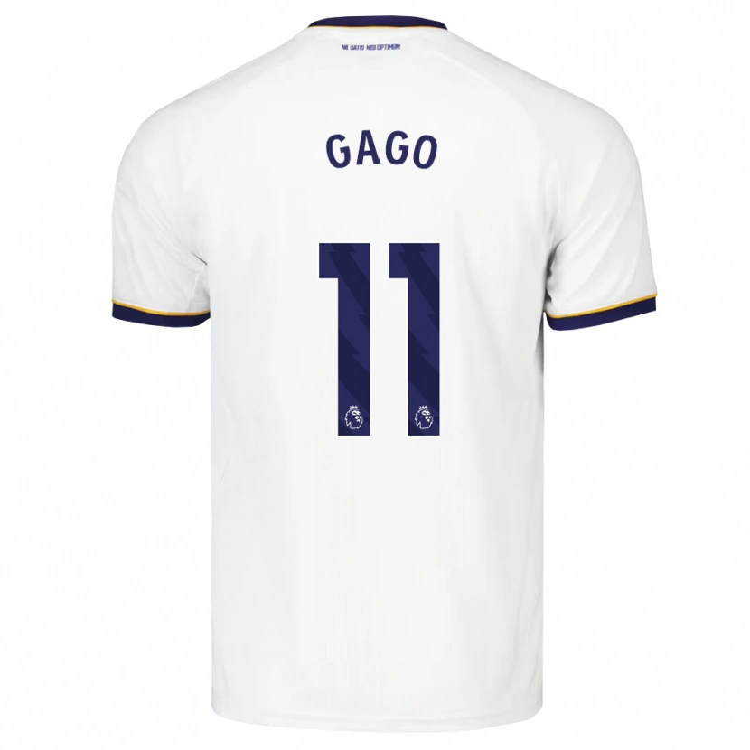 Danxen Criança Camisola Kelly Gago #11 Midnightblue Branco Amarelo Alternativa 2026/27 Camisa Brasil