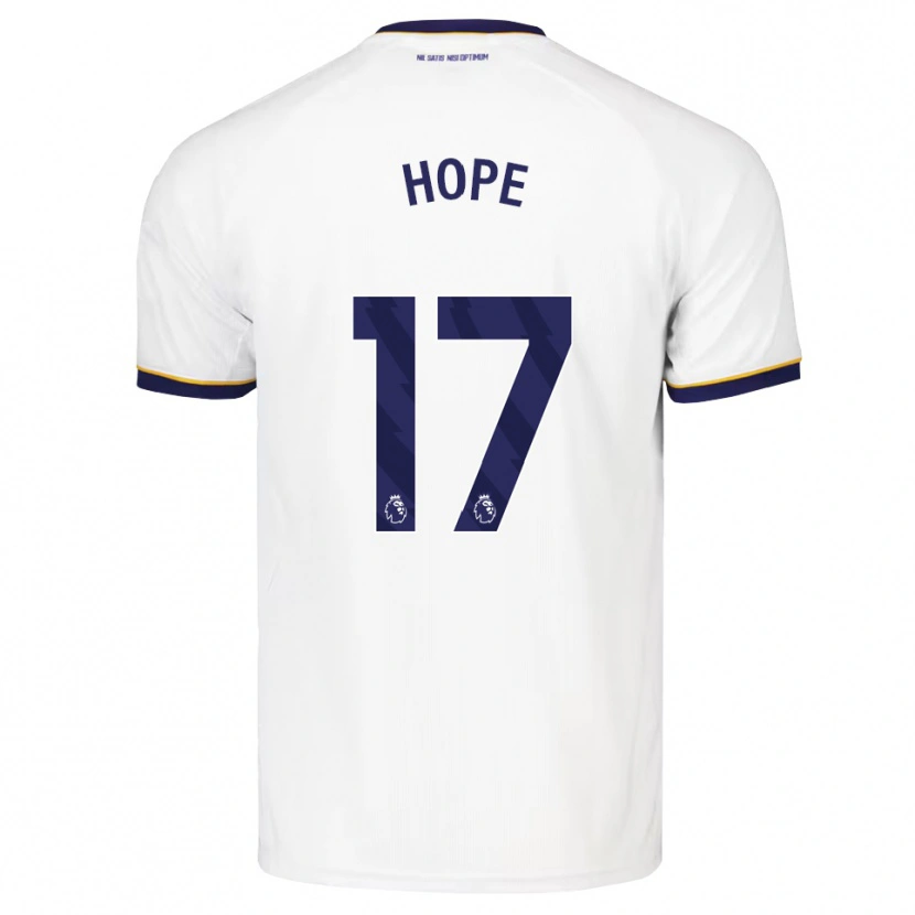 Danxen Criança Camisola Lucy Hope #17 Midnightblue Branco Amarelo Alternativa 2026/27 Camisa Brasil