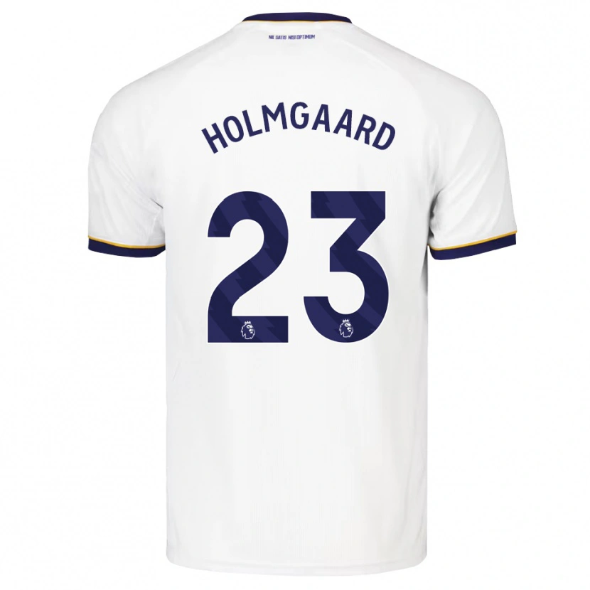 Danxen Criança Camisola Sara Holmgaard #23 Midnightblue Branco Amarelo Alternativa 2026/27 Camisa Brasil