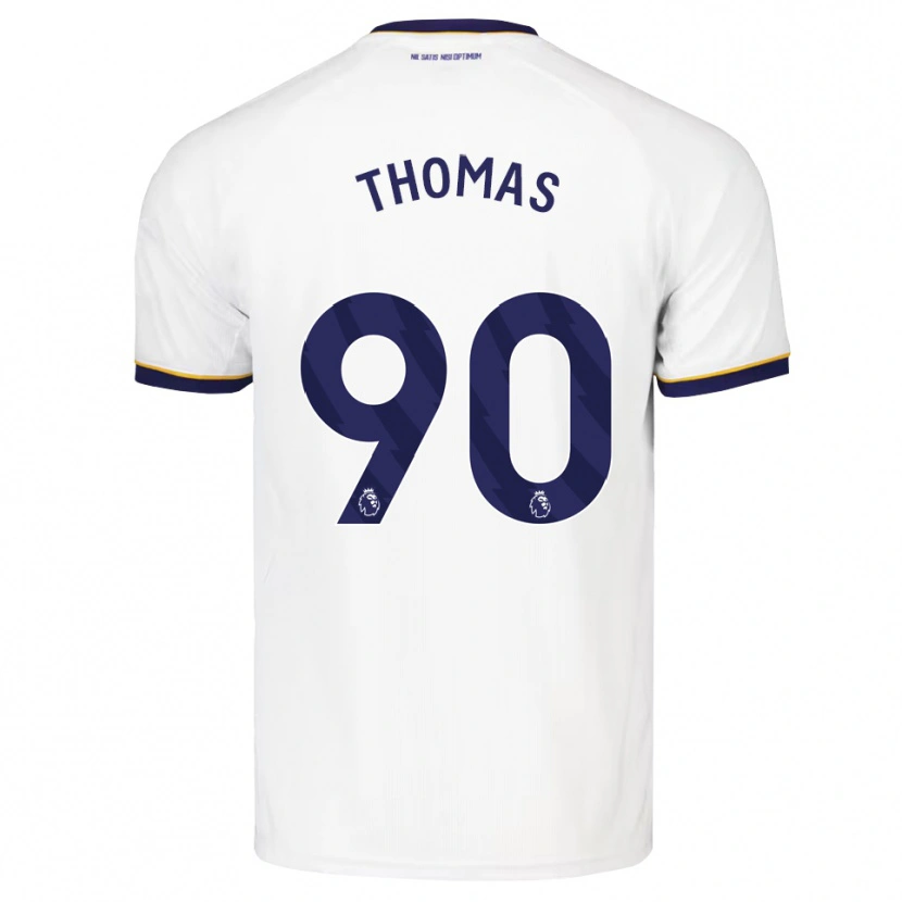 Danxen Criança Camisola Aled Thomas #90 Midnightblue Branco Amarelo Alternativa 2026/27 Camisa Brasil
