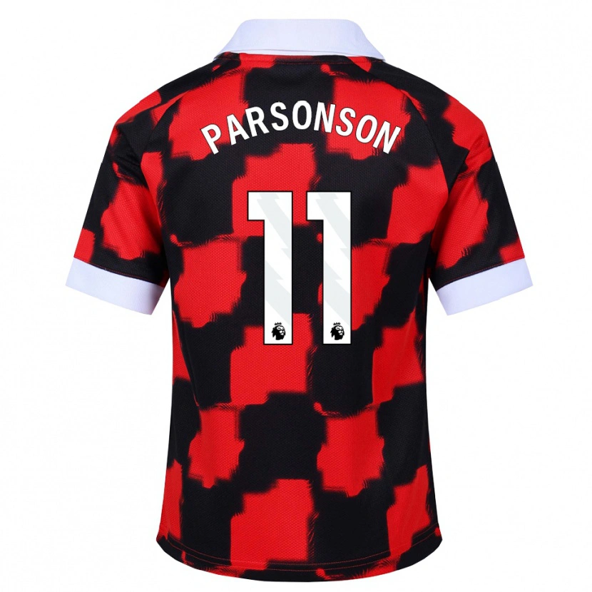 Danxen Criança Camisola Madi Parsonson #11 Vermelho Branco Preto Alternativa 2026/27 Camisa Brasil