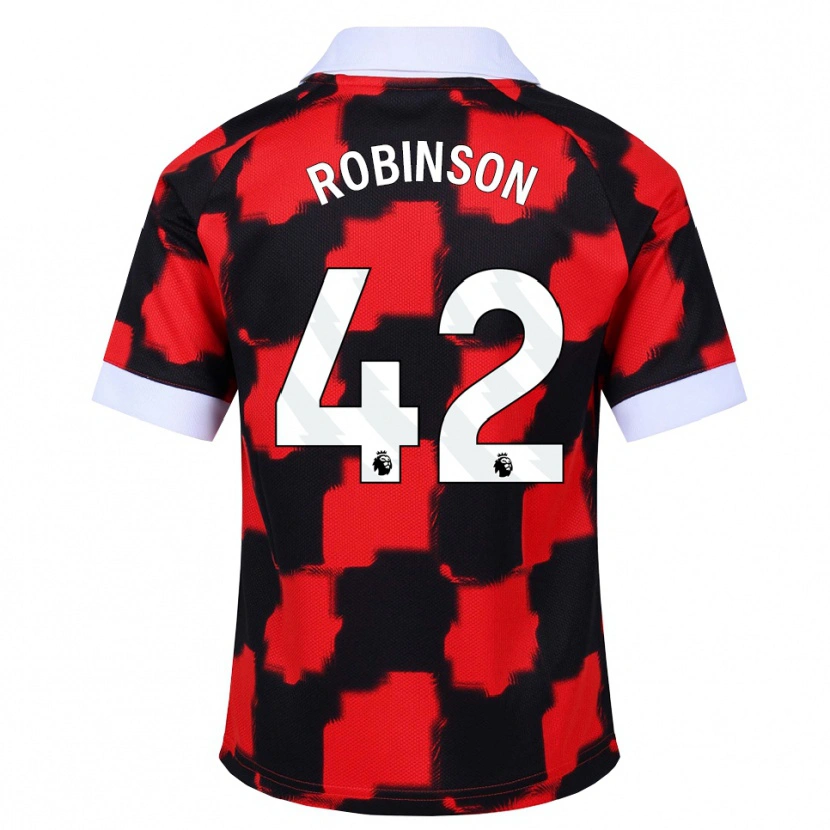 Danxen Criança Camisola Charlie Robinson #42 Vermelho Branco Preto Alternativa 2026/27 Camisa Brasil