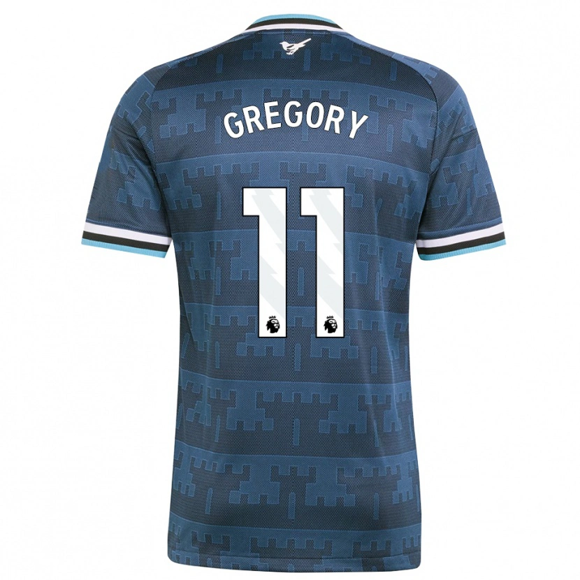 Danxen Criança Camisola Freya Gregory #11 Amarelo Preto Azul Alternativa 2026/27 Camisa Brasil