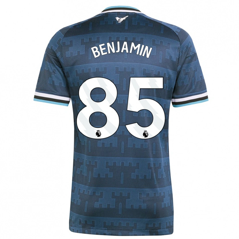 Danxen Criança Camisola Theo Benjamin #85 Amarelo Preto Azul Alternativa 2026/27 Camisa Brasil