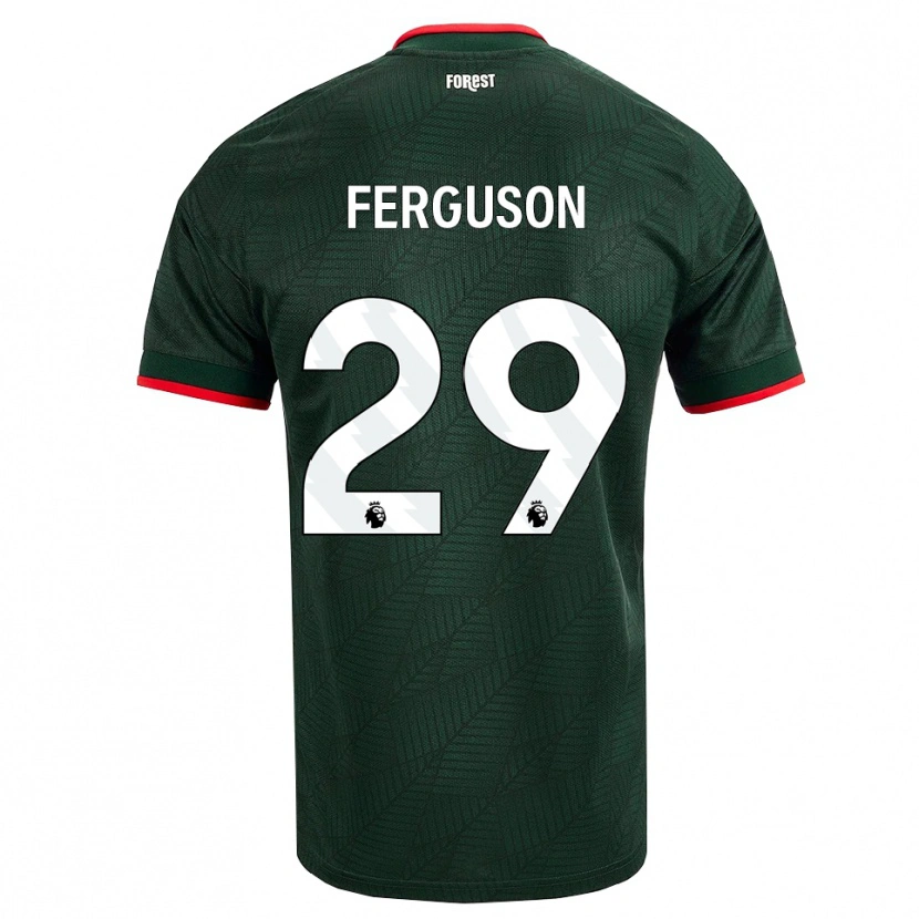 Danxen Criança Camisola Georgie Ferguson #29 Verde Escuro Vermelho Alternativa 2026/27 Camisa Brasil