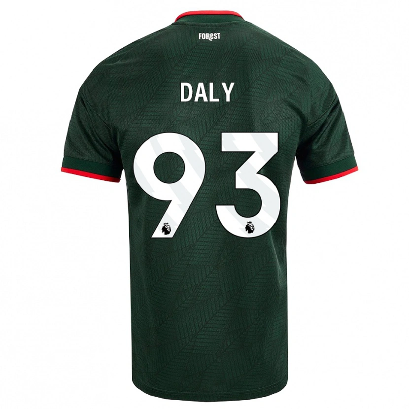 Danxen Criança Camisola Cormac Daly #93 Verde Escuro Vermelho Alternativa 2026/27 Camisa Brasil