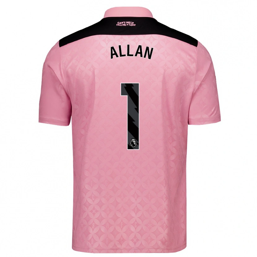 Danxen Criança Camisola Isaac Allan #1 Lightpink Preto Alternativa 2026/27 Camisa Brasil