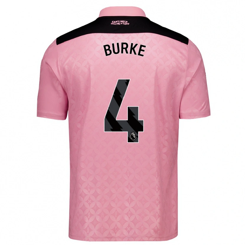 Danxen Criança Camisola Marshall Burke #4 Lightpink Preto Alternativa 2026/27 Camisa Brasil