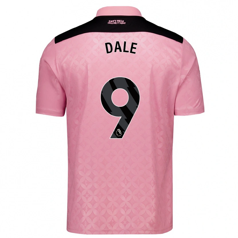 Danxen Criança Camisola Eleanor Dale #9 Lightpink Preto Alternativa 2026/27 Camisa Brasil