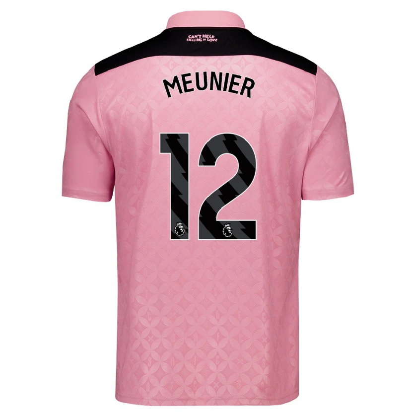 Danxen Criança Camisola Thomas Meunier #12 Lightpink Preto Alternativa 2026/27 Camisa Brasil
