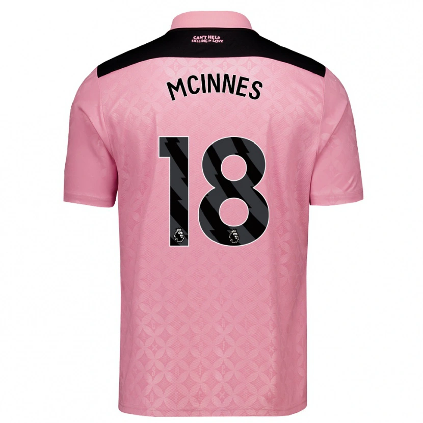 Danxen Criança Camisola Libby Mcinnes #18 Lightpink Preto Alternativa 2026/27 Camisa Brasil
