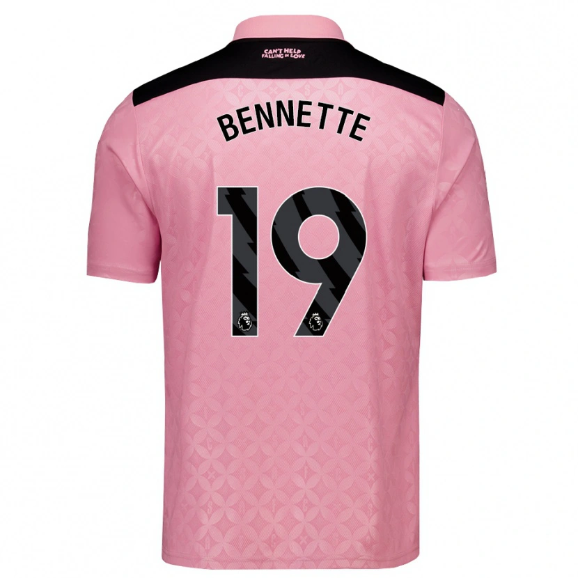 Danxen Criança Camisola Jewison Bennette #19 Lightpink Preto Alternativa 2026/27 Camisa Brasil