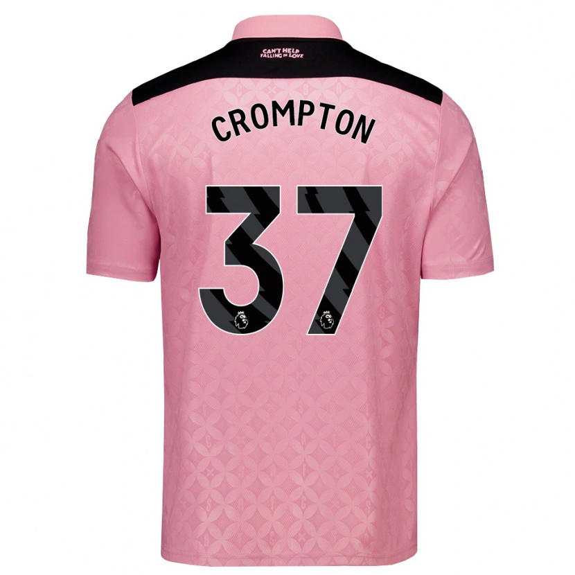 Danxen Criança Camisola Ben Crompton #37 Lightpink Preto Alternativa 2026/27 Camisa Brasil