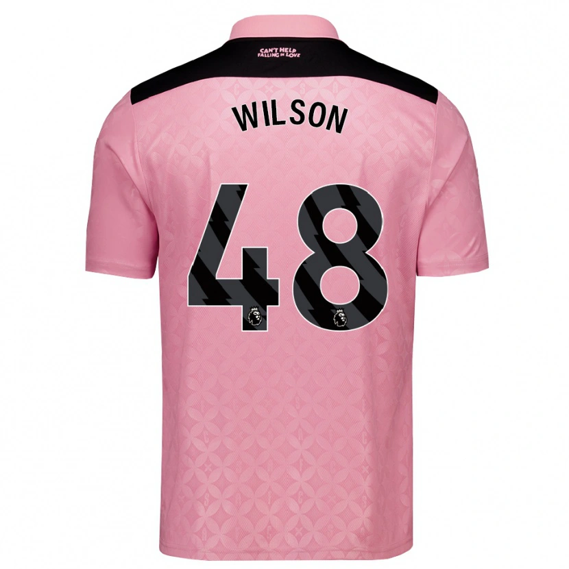Danxen Criança Camisola Callum Wilson #48 Lightpink Preto Alternativa 2026/27 Camisa Brasil