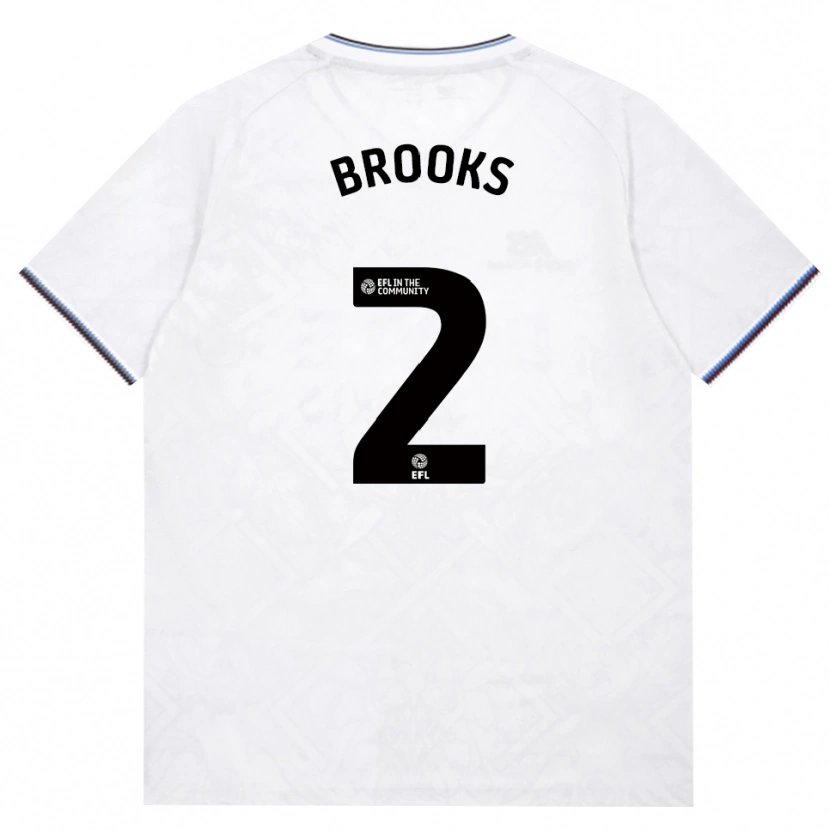 Danxen Criança Camisola Connor Brooks #2 Borgonha Branco Alternativa 2026/27 Camisa Brasil