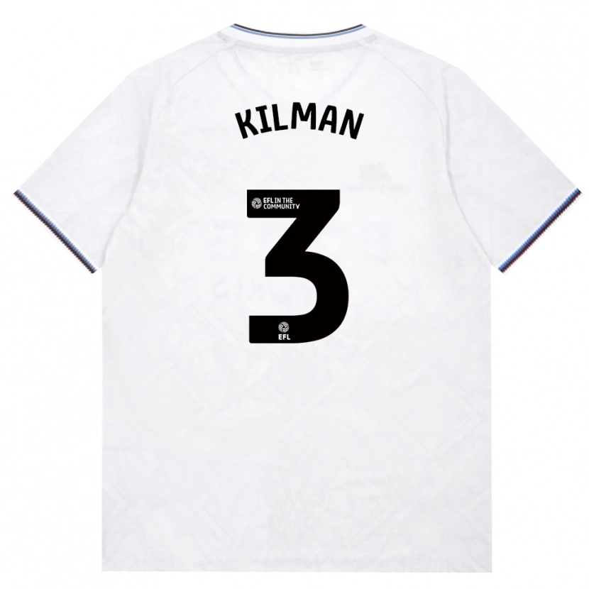 Danxen Criança Camisola Maximilian Kilman #3 Borgonha Branco Alternativa 2026/27 Camisa Brasil