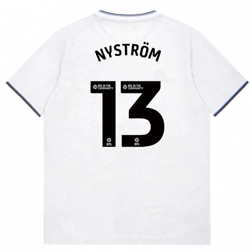 Danxen Criança Camisola Eva Nyström #13 Borgonha Branco Alternativa 2026/27 Camisa Brasil