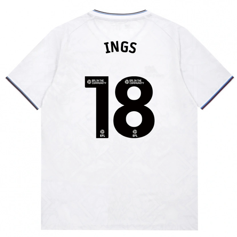 Danxen Criança Camisola Danny Ings #18 Borgonha Branco Alternativa 2026/27 Camisa Brasil