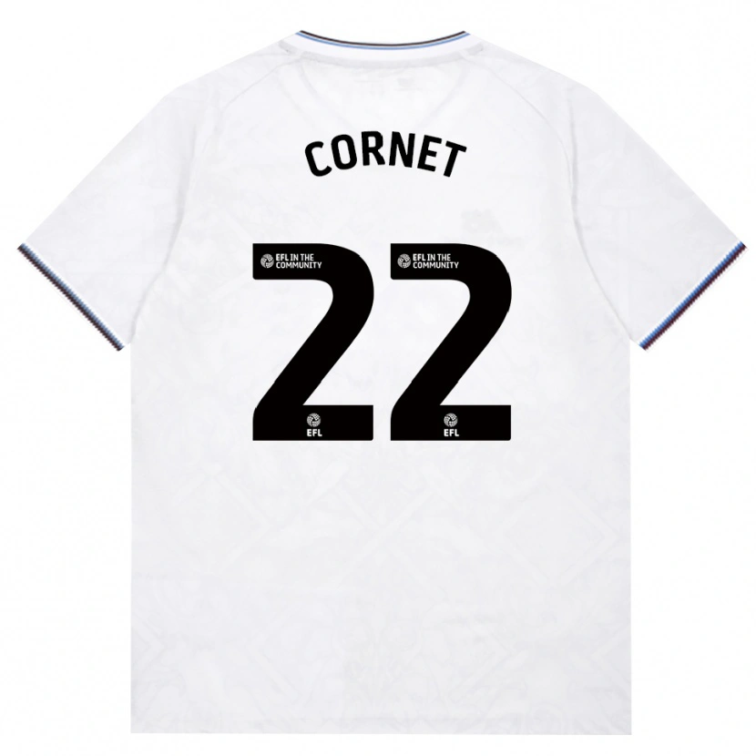 Danxen Criança Camisola Maxwel Cornet #22 Borgonha Branco Alternativa 2026/27 Camisa Brasil