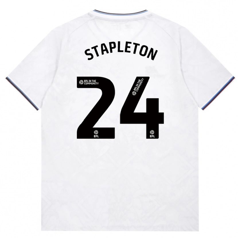 Danxen Criança Camisola Jessie Stapleton #24 Borgonha Branco Alternativa 2026/27 Camisa Brasil