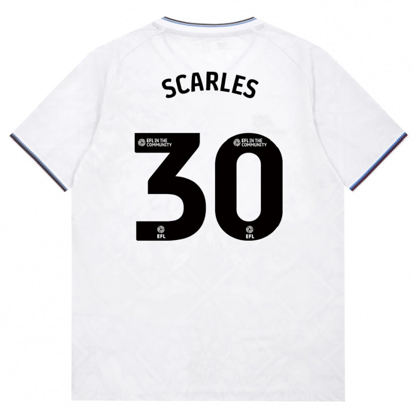 Danxen Criança Camisola Oliver Scarles #30 Borgonha Branco Alternativa 2026/27 Camisa Brasil