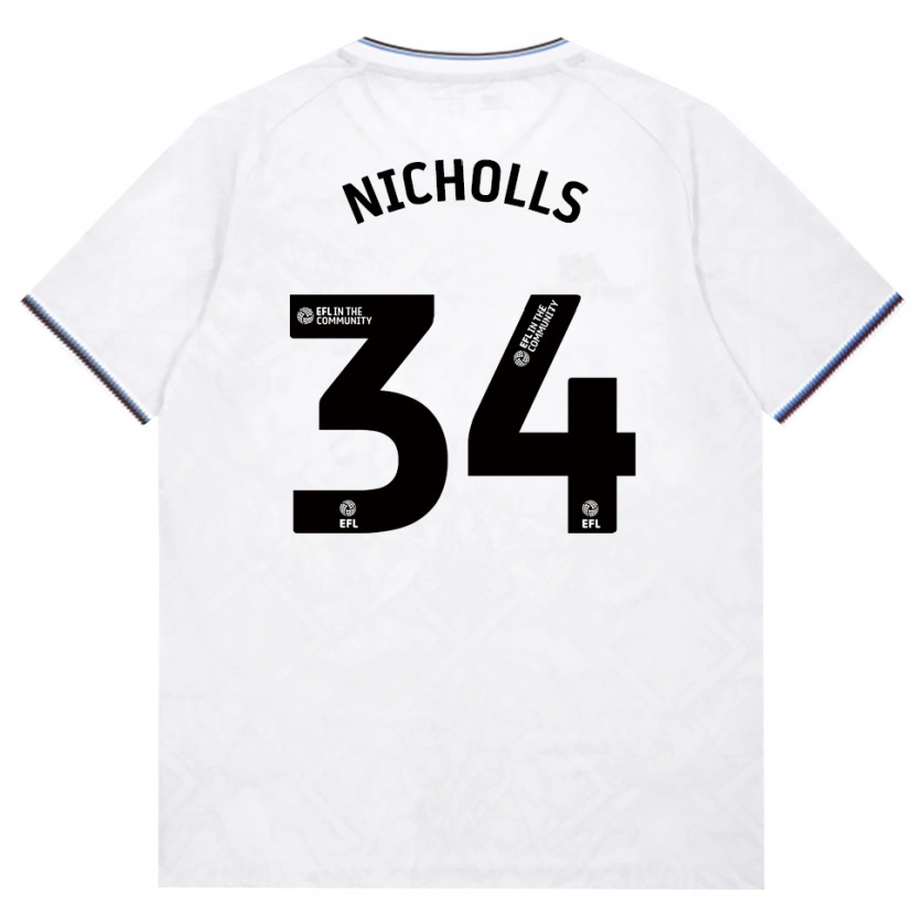 Danxen Criança Camisola Macey Nicholls #34 Borgonha Branco Alternativa 2026/27 Camisa Brasil