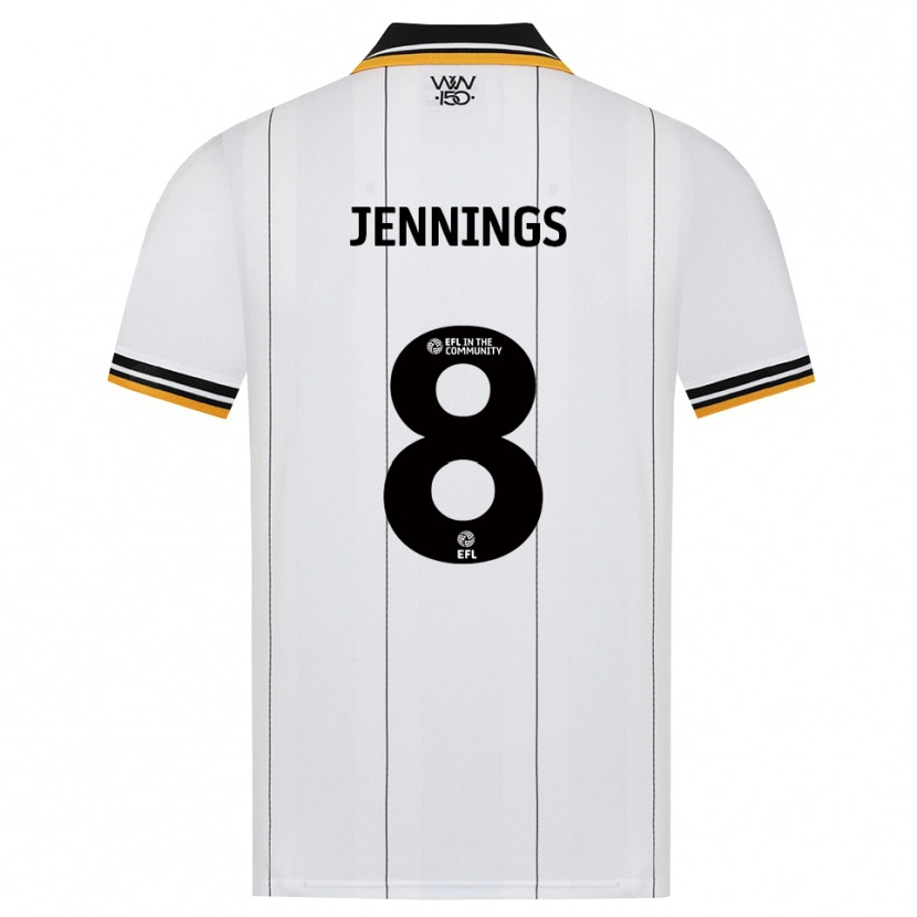 Danxen Criança Camisola Shannie Jennings #8 Laranja Branco Preto Alternativa 2026/27 Camisa Brasil