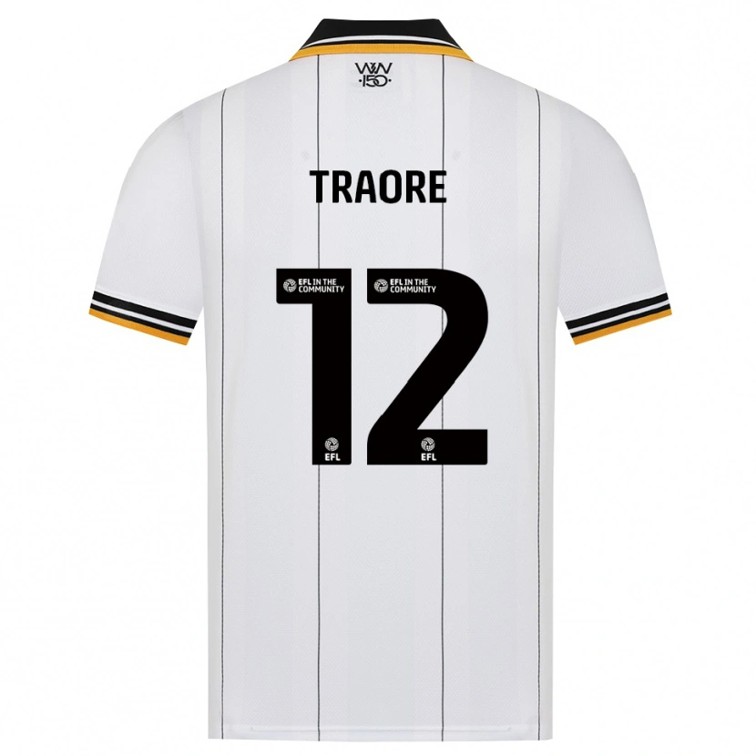 Danxen Criança Camisola Boubacar Traoré #12 Laranja Branco Preto Alternativa 2026/27 Camisa Brasil