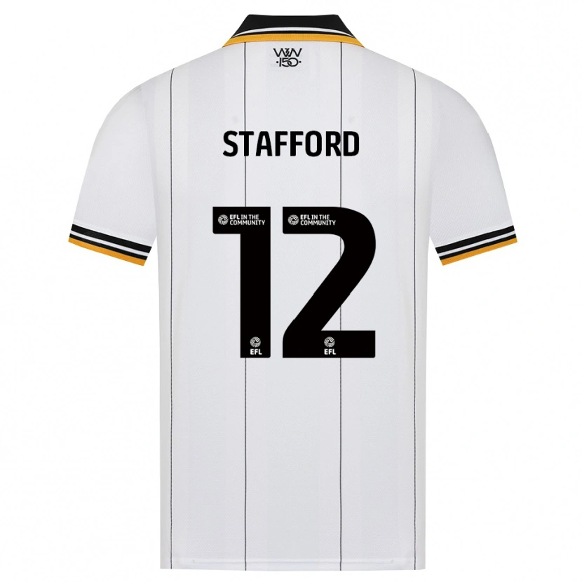 Danxen Criança Camisola Ollie Stafford #12 Laranja Branco Preto Alternativa 2026/27 Camisa Brasil