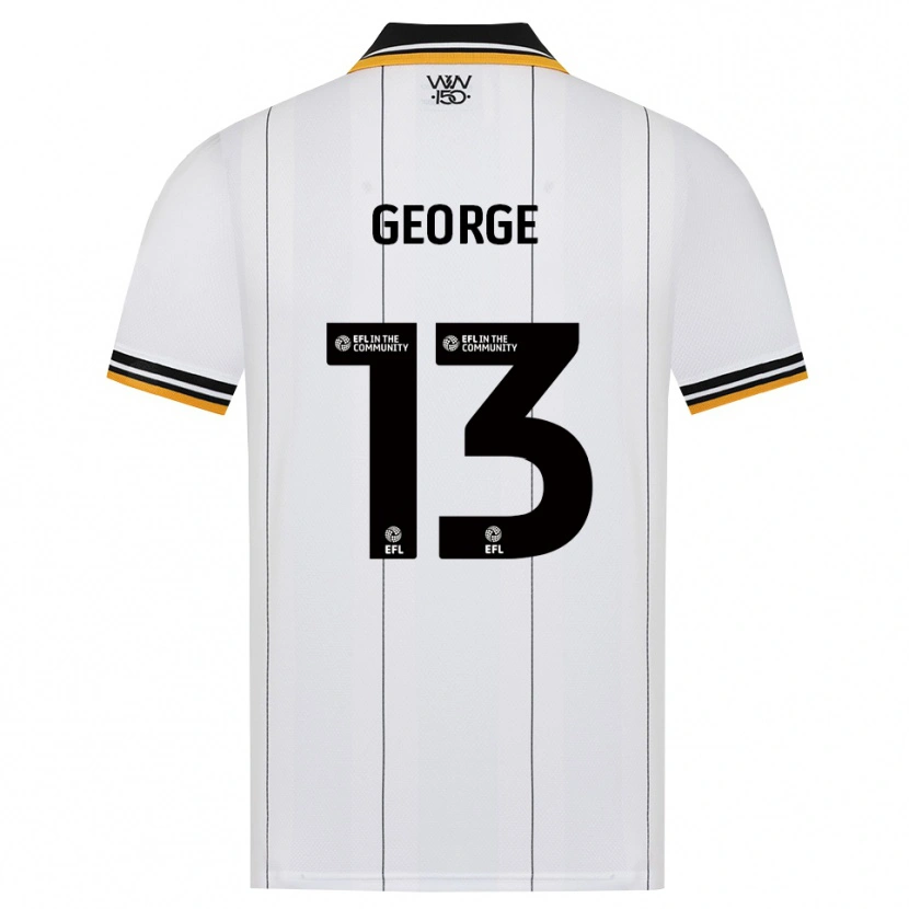 Danxen Criança Camisola Harry George #13 Laranja Branco Preto Alternativa 2026/27 Camisa Brasil