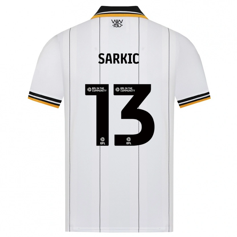 Danxen Criança Camisola Matija Sarkic #13 Laranja Branco Preto Alternativa 2026/27 Camisa Brasil