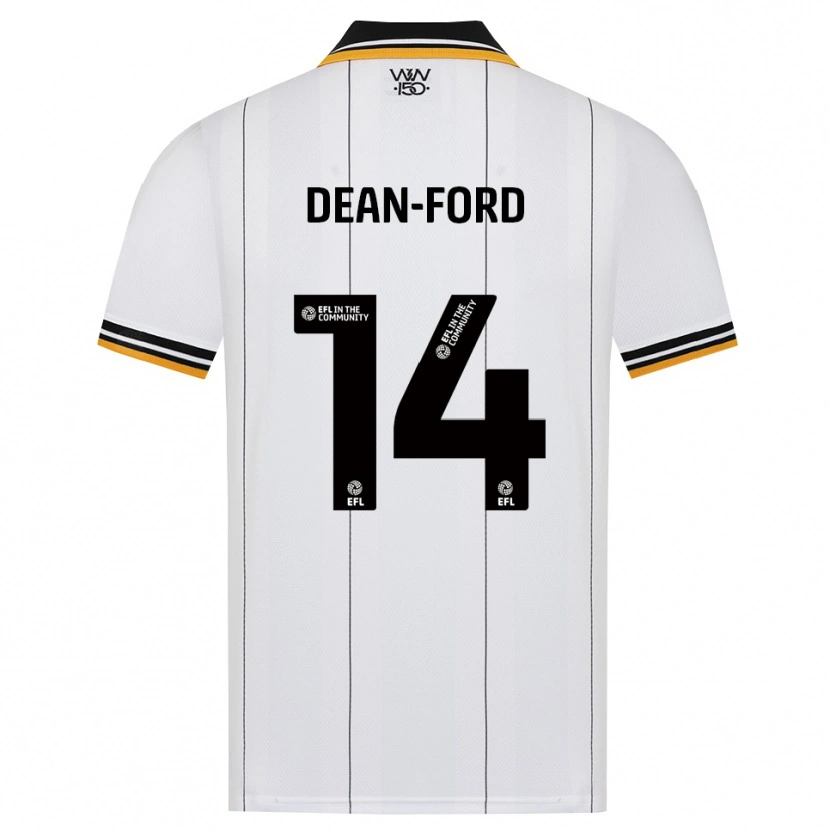 Danxen Criança Camisola Jacob Dean-Ford #14 Laranja Branco Preto Alternativa 2026/27 Camisa Brasil