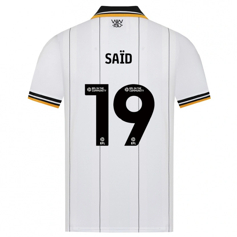 Danxen Criança Camisola Rafiki Saïd #19 Laranja Branco Preto Alternativa 2026/27 Camisa Brasil