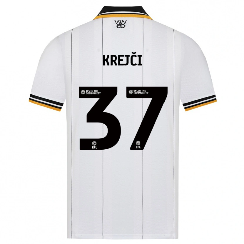 Danxen Criança Camisola Ladislav Krejci #37 Laranja Branco Preto Alternativa 2026/27 Camisa Brasil