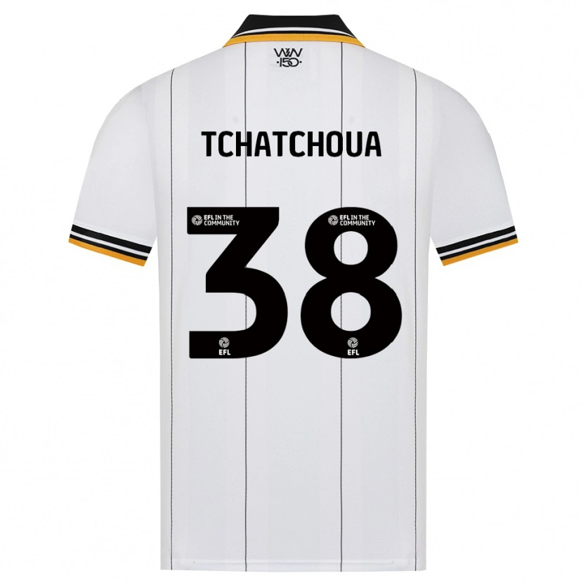 Danxen Criança Camisola Jackson Tchatchoua #38 Laranja Branco Preto Alternativa 2026/27 Camisa Brasil
