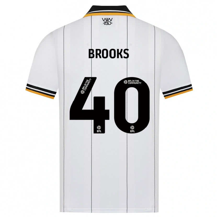 Danxen Criança Camisola Alfie Brooks #40 Laranja Branco Preto Alternativa 2026/27 Camisa Brasil