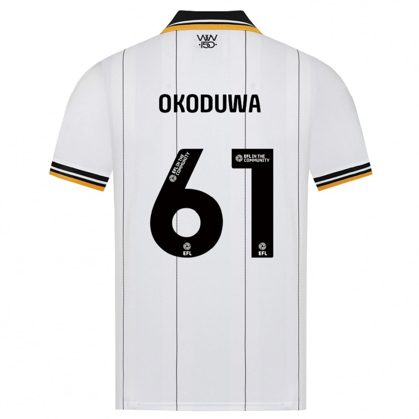 Danxen Criança Camisola Wesley Okoduwa #61 Laranja Branco Preto Alternativa 2026/27 Camisa Brasil