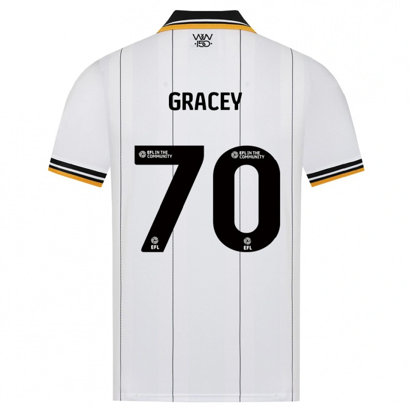 Danxen Criança Camisola Josh Gracey #70 Laranja Branco Preto Alternativa 2026/27 Camisa Brasil