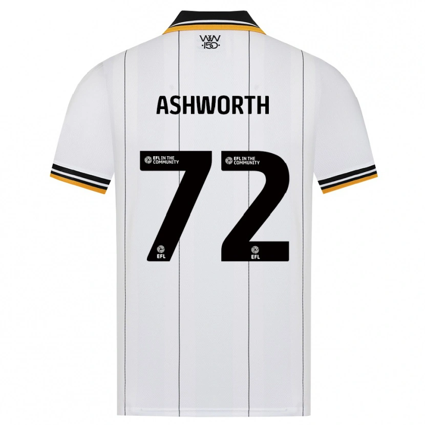 Danxen Criança Camisola Finn Ashworth #72 Laranja Branco Preto Alternativa 2026/27 Camisa Brasil