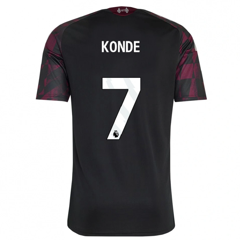 Danxen Criança Camisola Isaac Konde #7 Preto Branco Roxo Terceiro 2026/27 Camisa Brasil