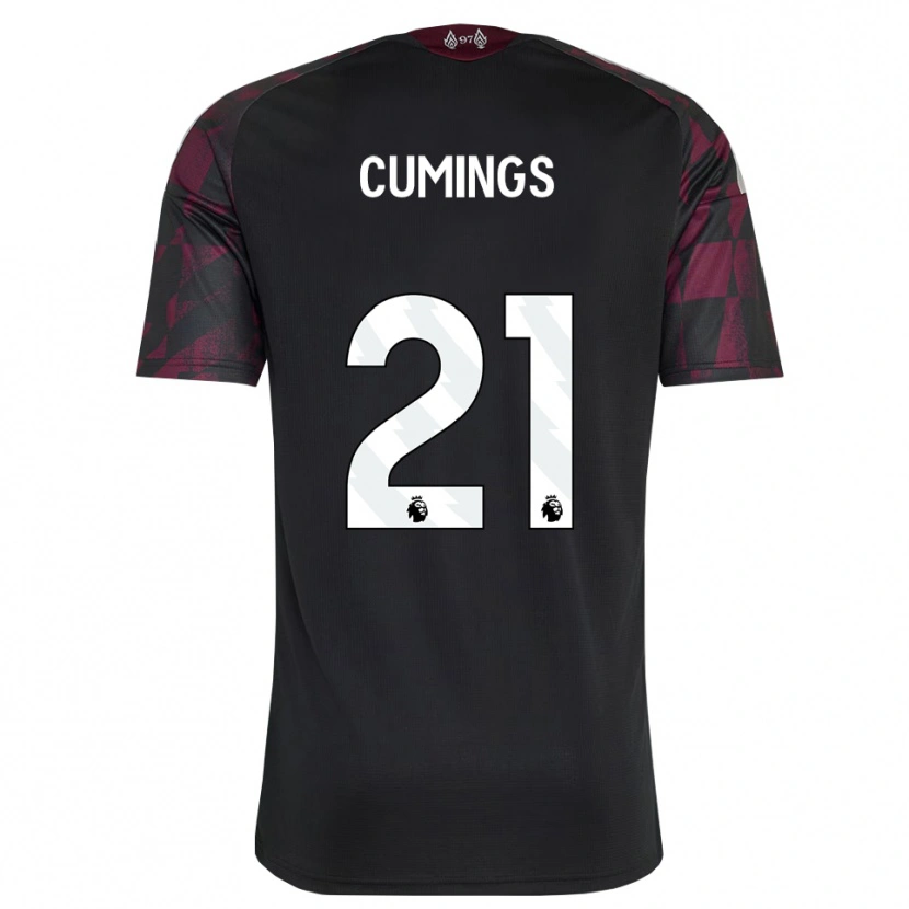 Danxen Criança Camisola Eartha Cumings #21 Preto Branco Roxo Terceiro 2026/27 Camisa Brasil