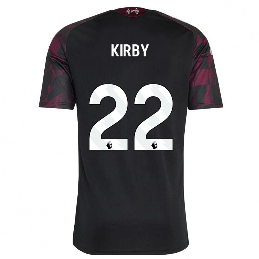Danxen Criança Camisola Faye Kirby #22 Preto Branco Roxo Terceiro 2026/27 Camisa Brasil