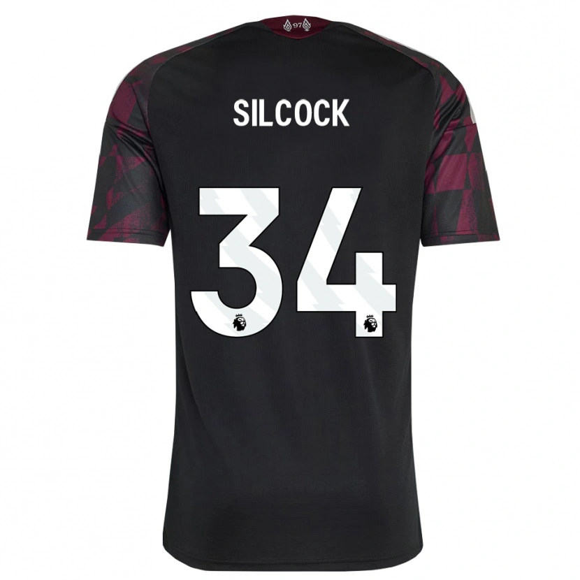Danxen Criança Camisola Hannah Silcock #34 Preto Branco Roxo Terceiro 2026/27 Camisa Brasil